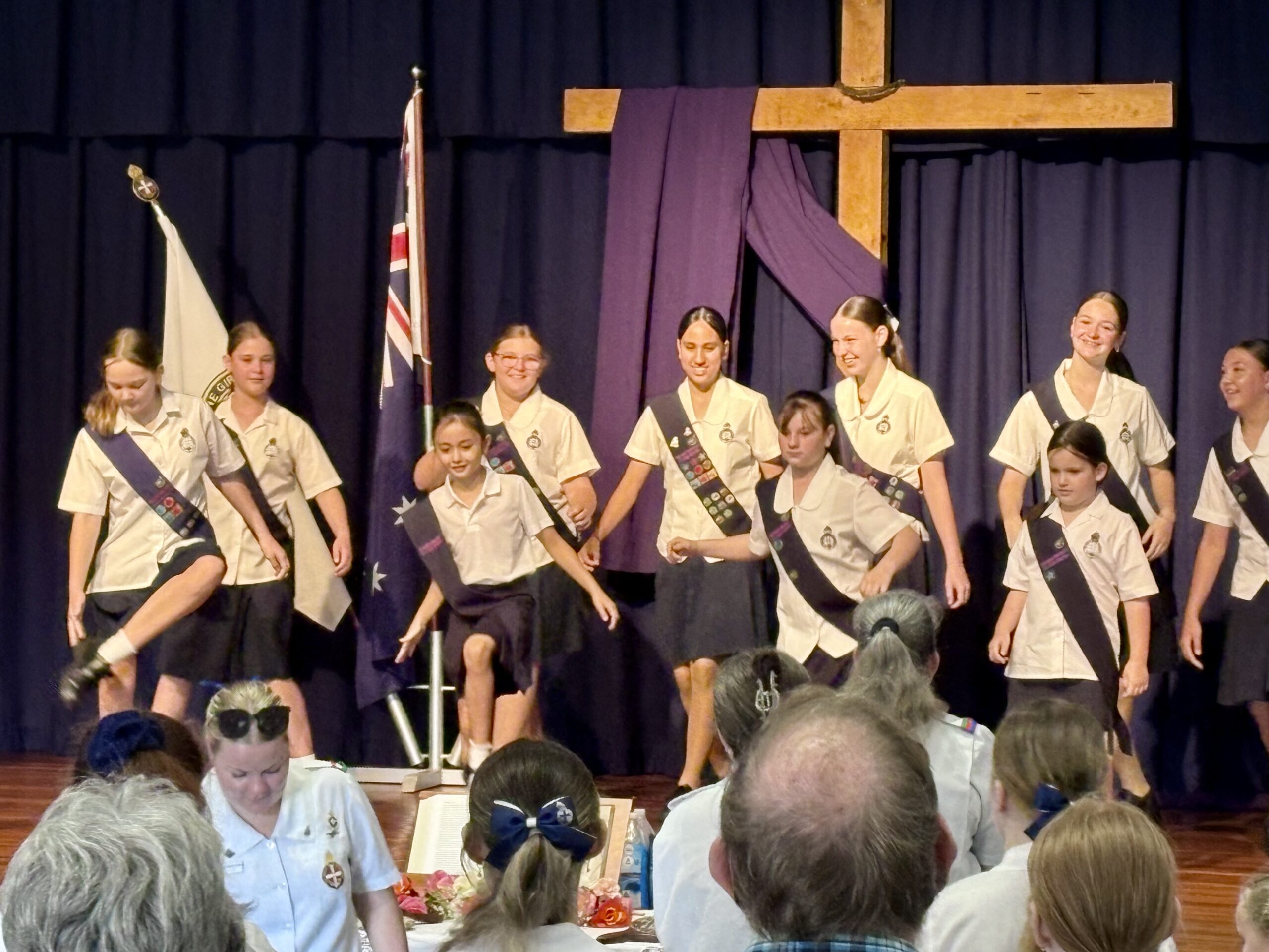 Girls Brigade Queensland Church Parade in Moreton Bay Brisbane Northside