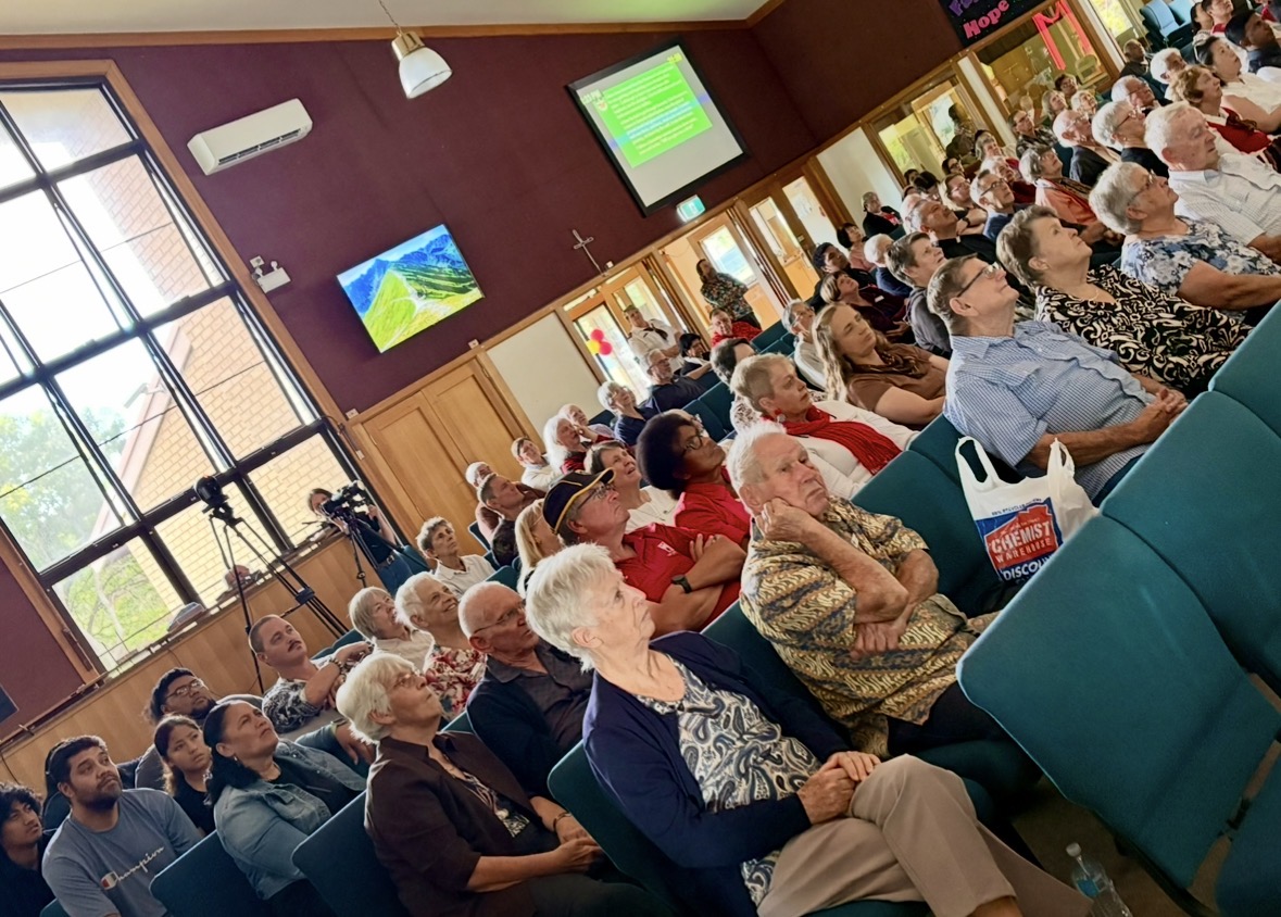 Combined worship in Brisbane